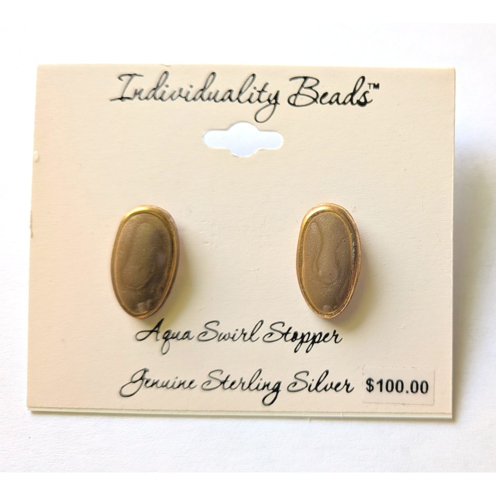 Earthy Earrings Sterling Silver Minimalist Artisan Chic Chocolate Unique Swirl
